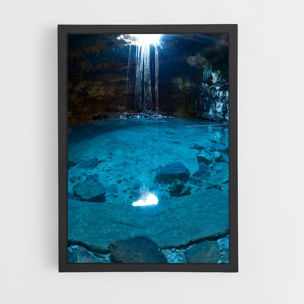 Poster La Cascade Éternelle – affiche Plongée en apnée (vue 2)